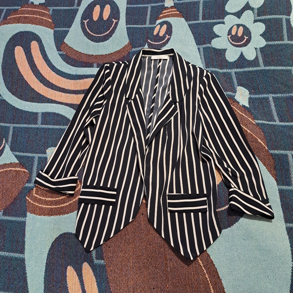 🌈LUSH STRIPED BLAZER-S